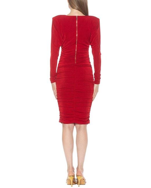 Alexia Admor Red Long Sheath Dress