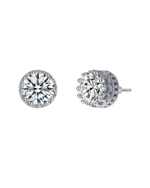 Genevive Jewelry White Stud Earrings
