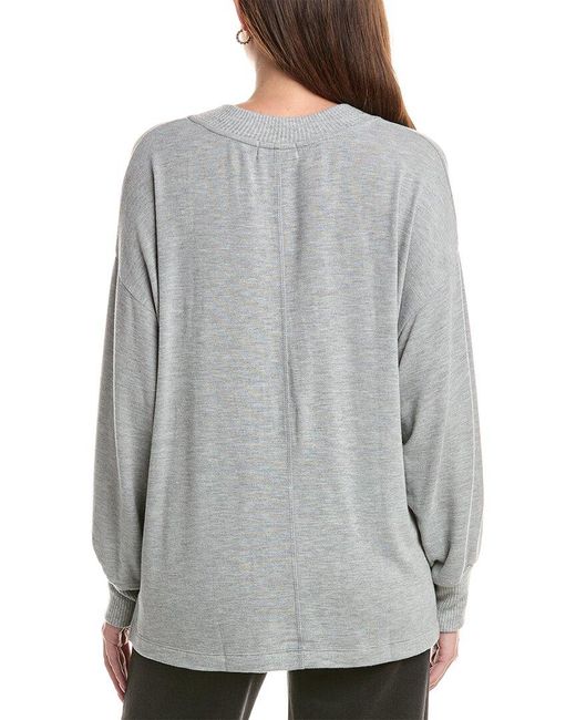 Michael Stars Gray Athena V-Neck Tunic
