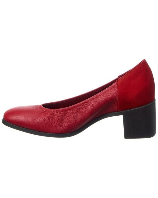 Arche Red Teobao Leather & Suede Pump