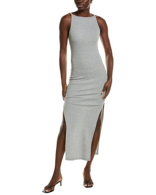 Chaser Brand Gray Evelyn Midi Dress