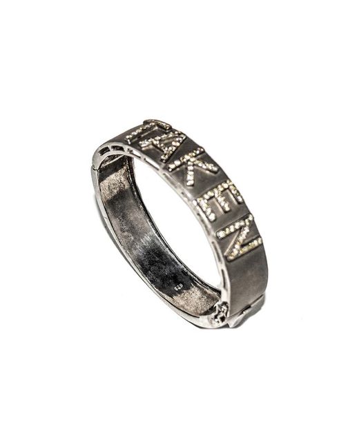 Arthur Marder Fine Jewelry Metallic Silver 1.35 Ct. Tw. Taken Diamond Bangle