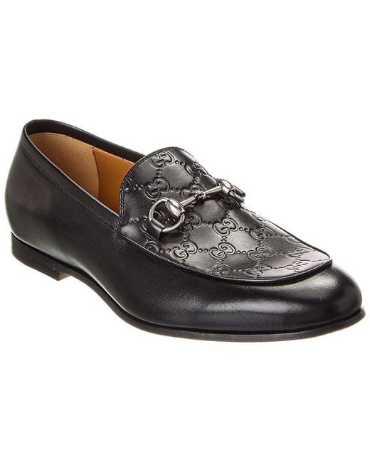 Gucci Black Horsebit Leather Loafer for men