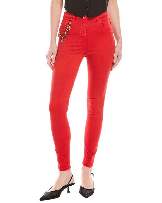 Elisabetta Franchi Red Skinny Jean
