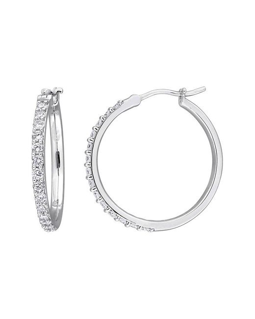 Created Forever White 0.98 Ct. Tw. Lab-Grown Diamond Hoop Earrings