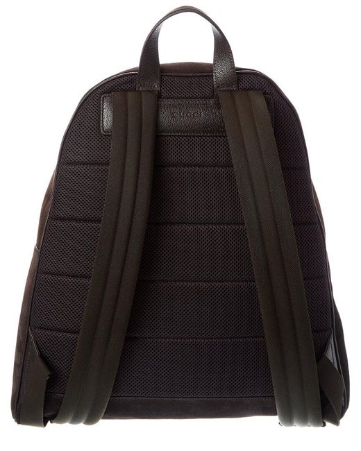 Gucci Brown Ophidia Medium Suede Backpack