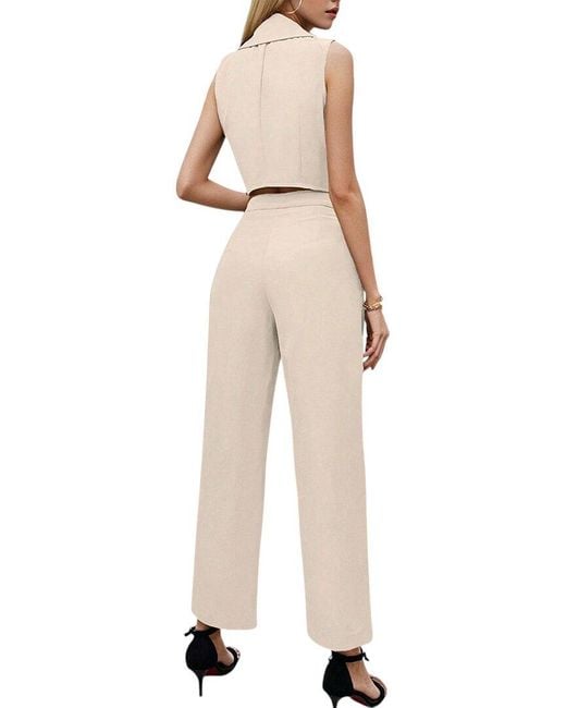 Orniya Natural 2Pc Vest & Pant Set