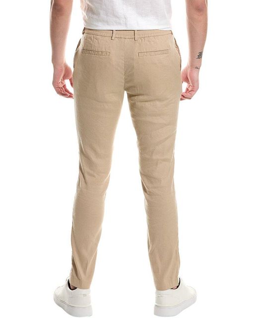 Ted Baker Natural Kimmel Linen-blend Trouser for men