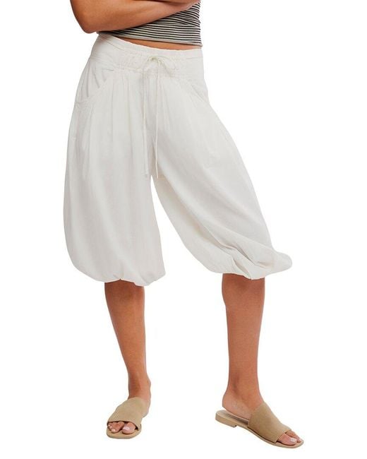Free People White Calle Bubble Trouser