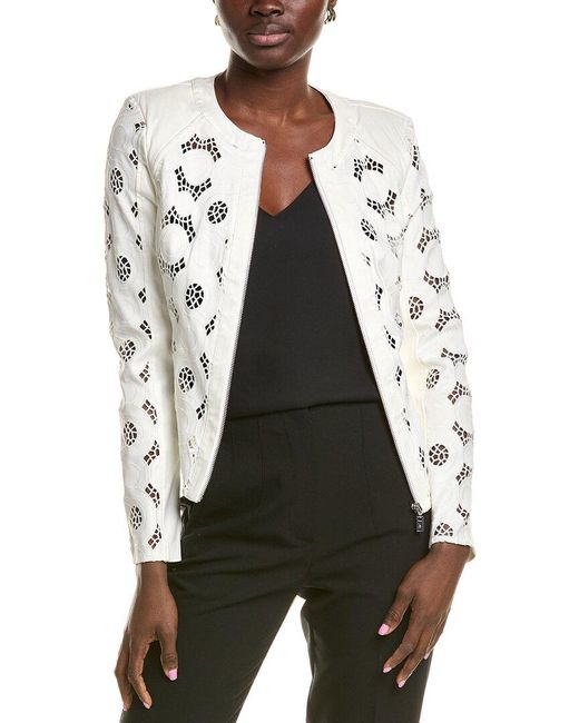 Joseph Ribkoff White Lace Jacket