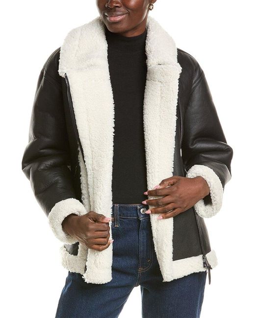 Mackage Black Senya Shearling Jacket