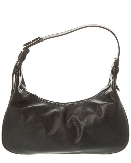 Furla Black Flow Small Leather Shoulder Bag