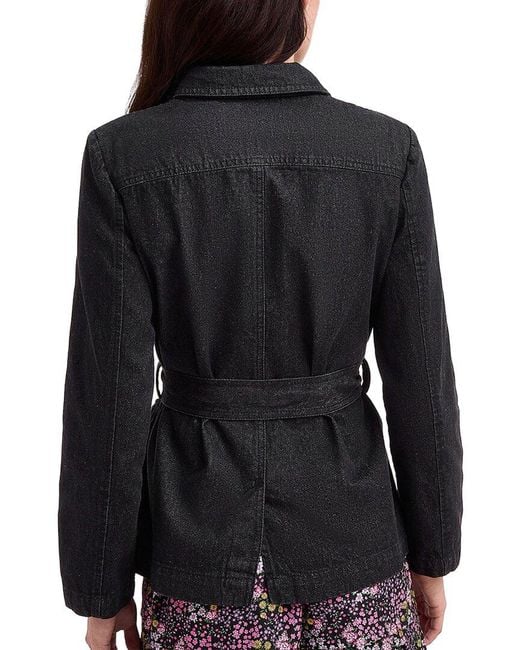 Draper James Black Denim Field Jacket