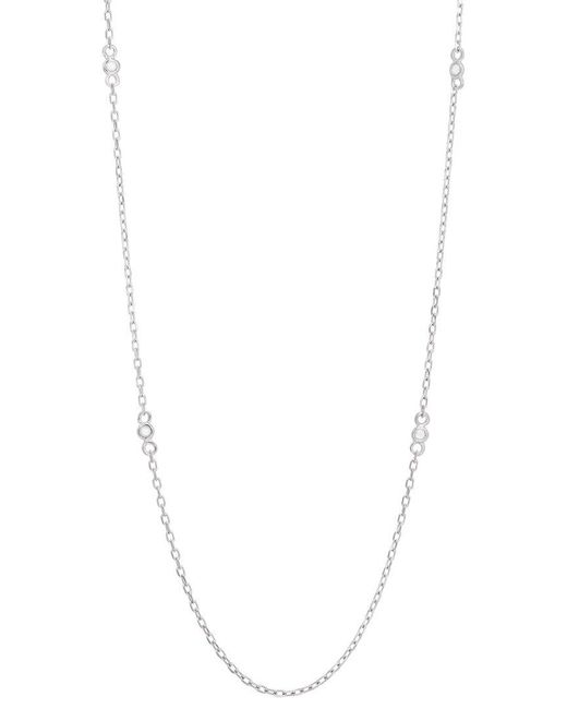 Savvy Cie White Cz Stackable Necklace
