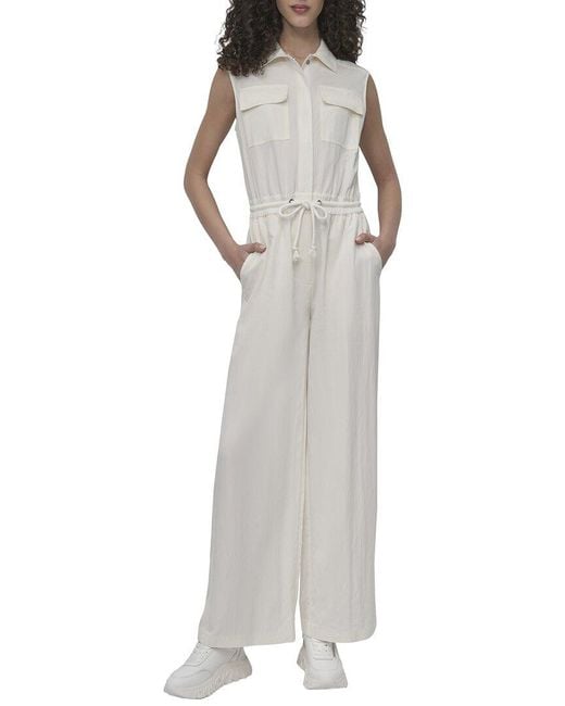 DKNY Gray Jumpsuit