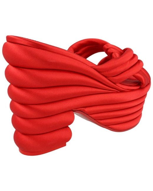 Ferragamo Red Rey Platform Sandal