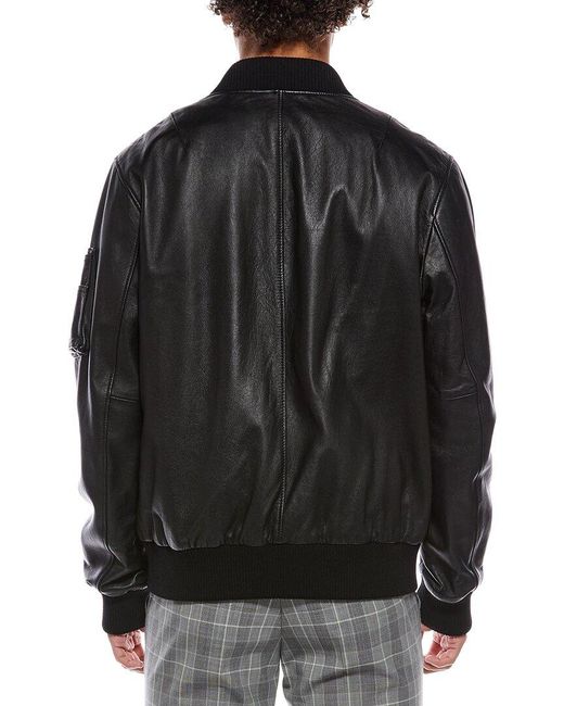 Vince Black Shearling Hooded Jkt for men
