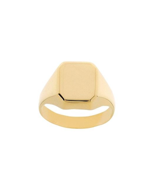 HAWLEY ST White 14K Engravable Ring