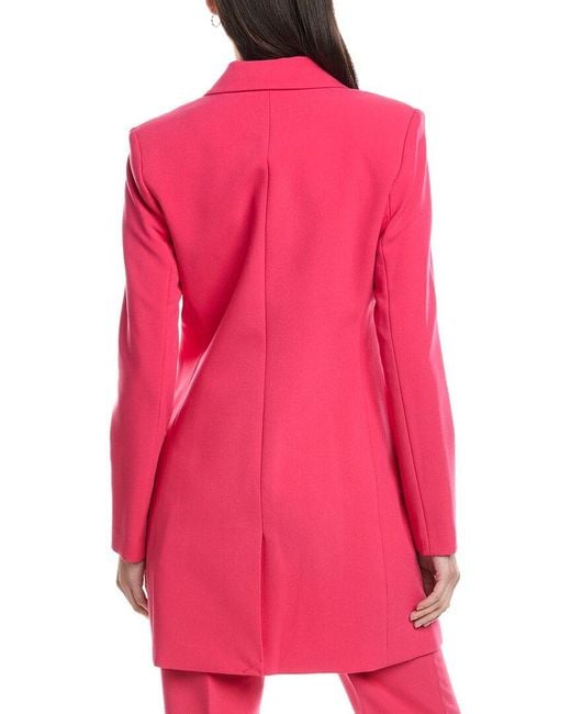 Karl Lagerfeld Pink Solid Blazer