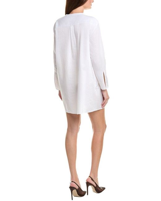 Leset White Yoko Mini Dress