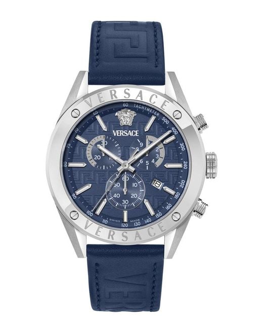 Versace Blue Athletic Chrono Watch for men
