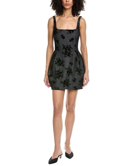 Amanda Uprichard Black Regency Mini Dress