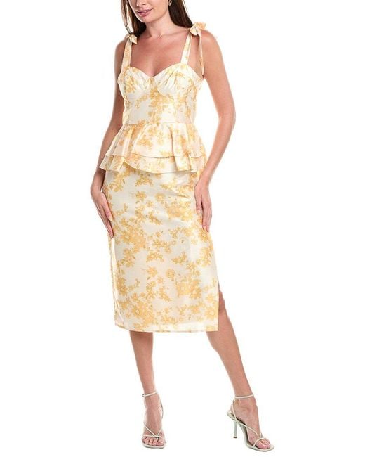 Hutch Metallic Sleeveless Casa Midi Dress
