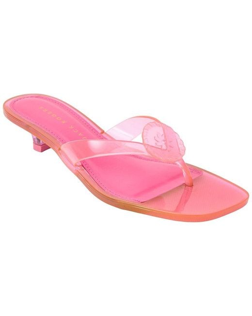 Jack Rogers Pink Roxy Kitten Heel