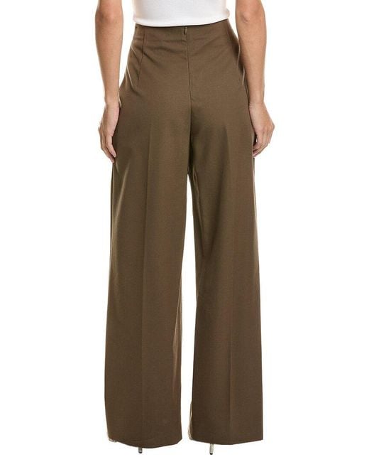 FFORME Green Peyton Wool-Blend Pant