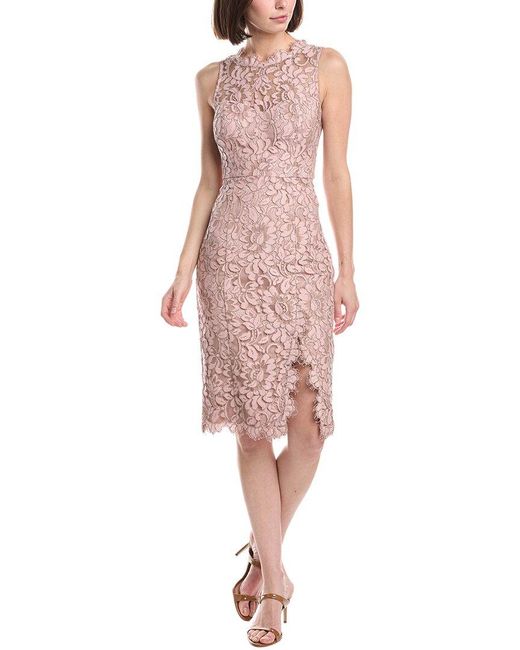 Eliza J Pink Sleeveless Sheath Dress