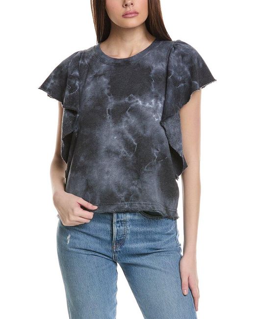 Michael stars ariana flutter sleeve pullover clearance