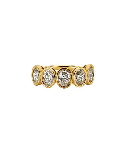 Prince Diamond & Jewelry White 14K 2.10 Ct. Tw. Lab-Grown Diamond Lab-Grown Oval Ring