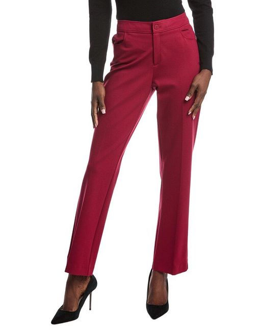 Anne Klein Red Bootleg Collection Pant