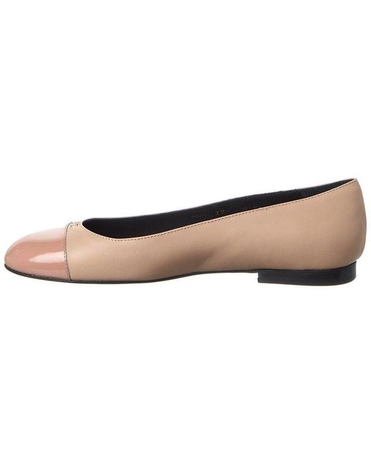 Bally White Biely Leather Flat