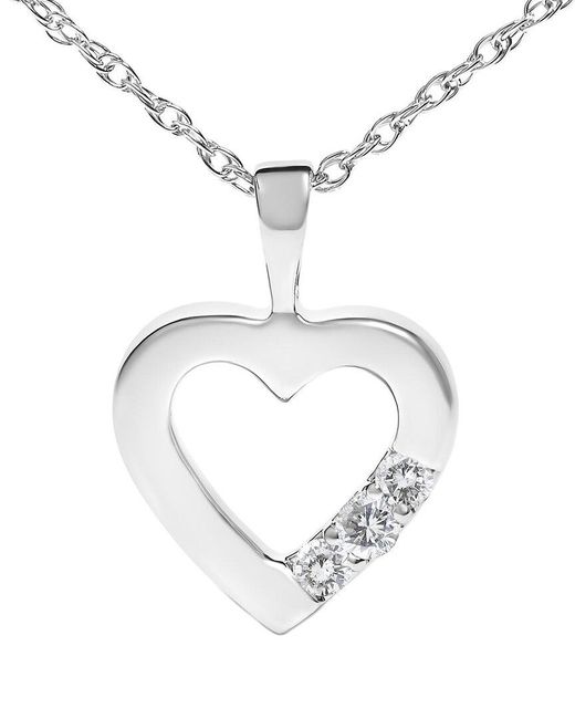 Haus of Brilliance Metallic 0.25 Ct. Tw. Lab-Grown Diamond Pendant Necklace