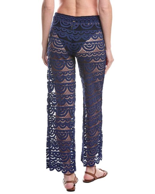 PQ Swim Blue High Waist Lace Pant