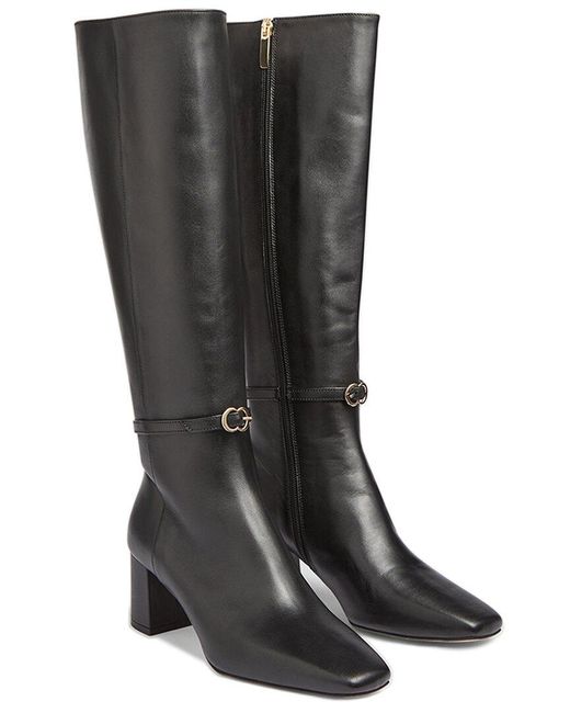 L.K.Bennett Black Sylvia Leather Boot