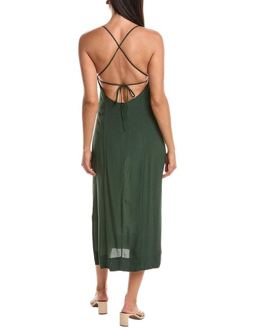 Haight Green Monica Midi Dress