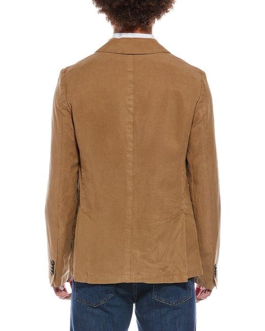 Officine Generale Natural Officine Generale Nehemiah Linen-Blend Jacket for men