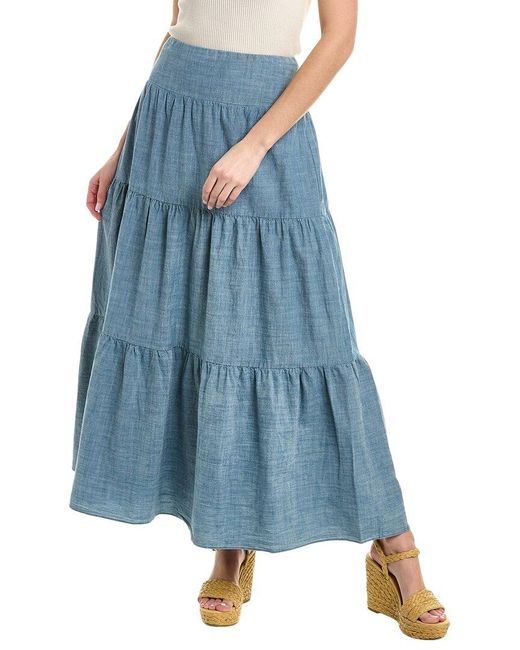 J.McLaughlin Ophelia Skirt in Blue | Lyst