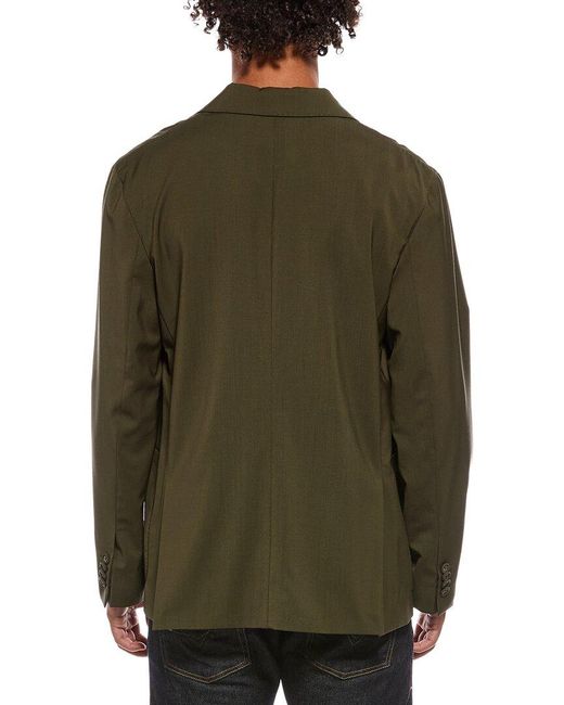 Officine Generale Green Officine Generale Keanu Wool Blazer for men