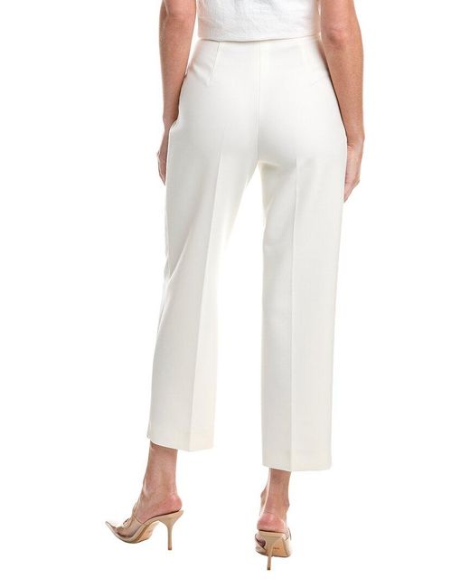 Max Mara White Verbano Wool-blend Pant