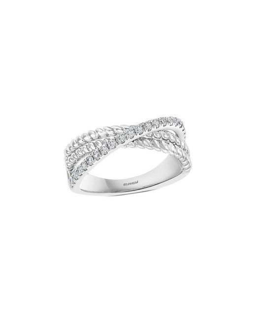 Effy Fine Jewelry White 14K 0.29 Ct. Tw. Diamond Ring