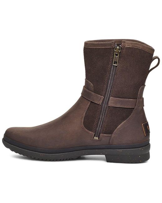 Ugg Brown Zemira Leather & Suede Boot