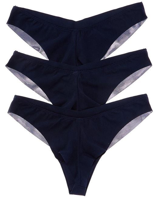 Journelle Blue 3Pk Victoire Jolie Thong
