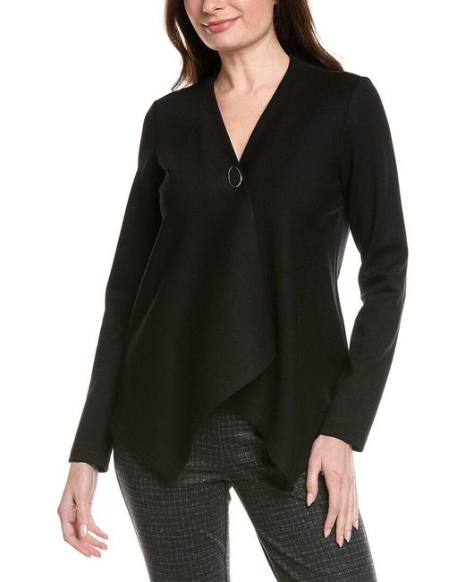 Joseph Ribkoff Black Drape Cardigan
