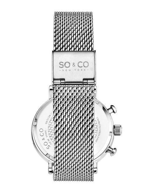 Save 1% SO & CO So&co Tribeca Watch in Black for Men Mens Accessories Watches 