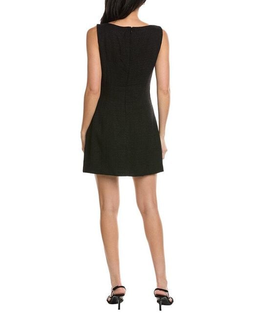 Seraphin Black Sleeveless Mini Dress