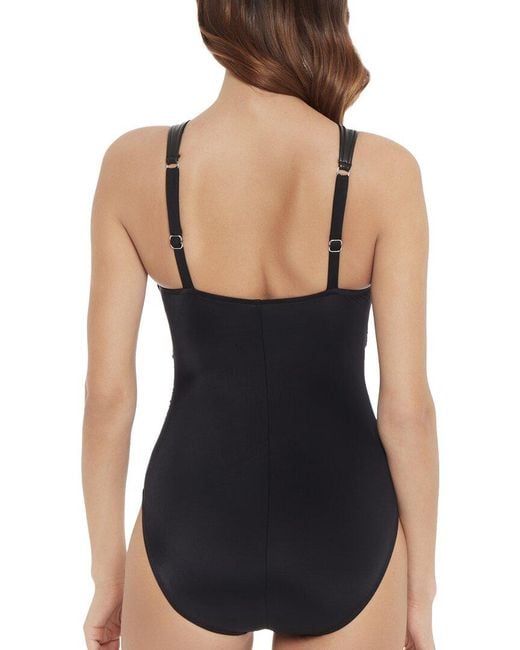 Magicsuitr Black Moto Chic Daryl One-Piece