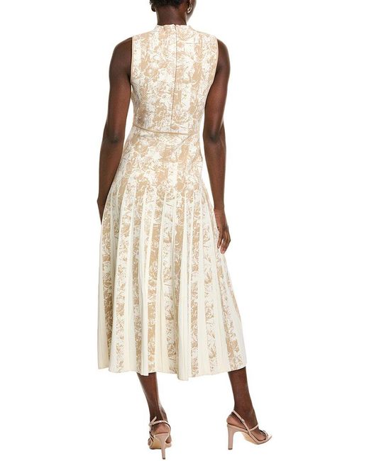 Lela Rose Natural Midi Dress